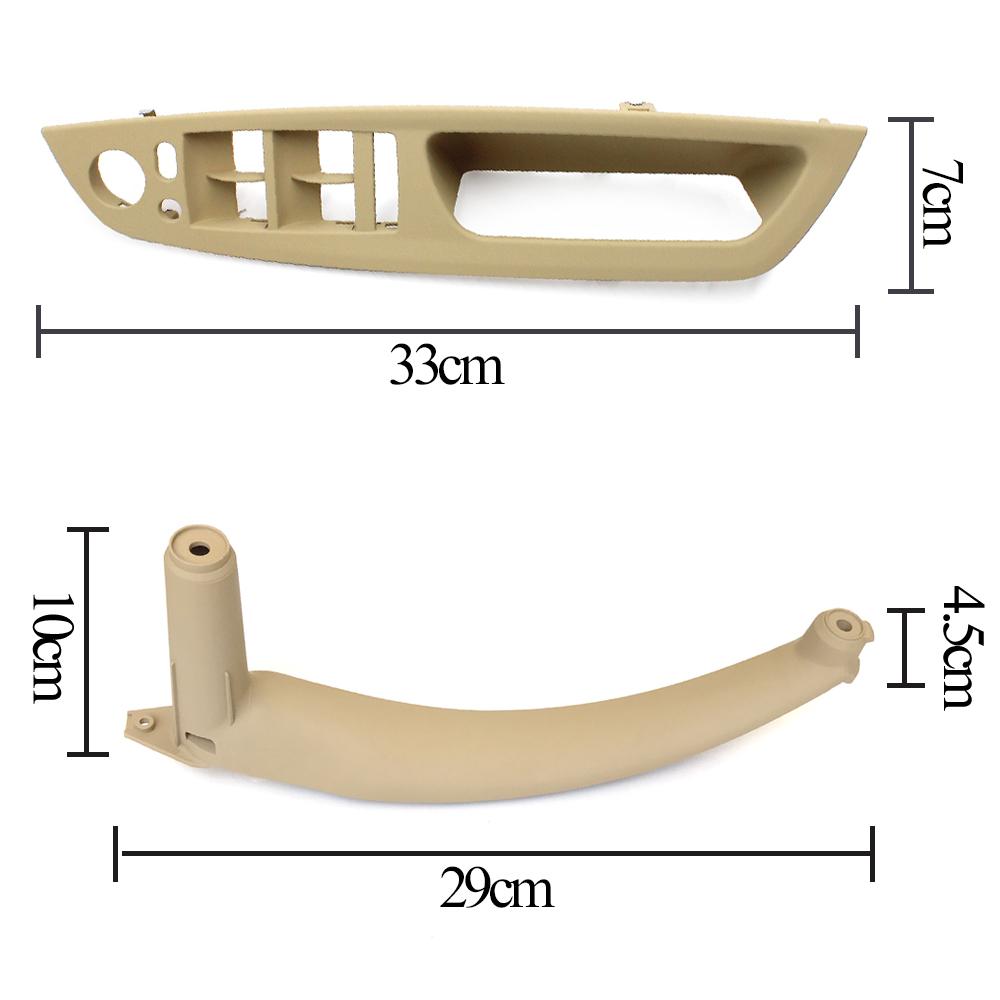 Upgraded LHD RHD Car Interior Door Pull Handle Inner Armrest Panel Cover Replacement for BMW X5 X6 E70 E71 E72