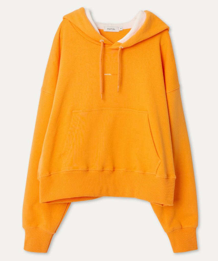 Худи Color Block_Апельсиновая корка