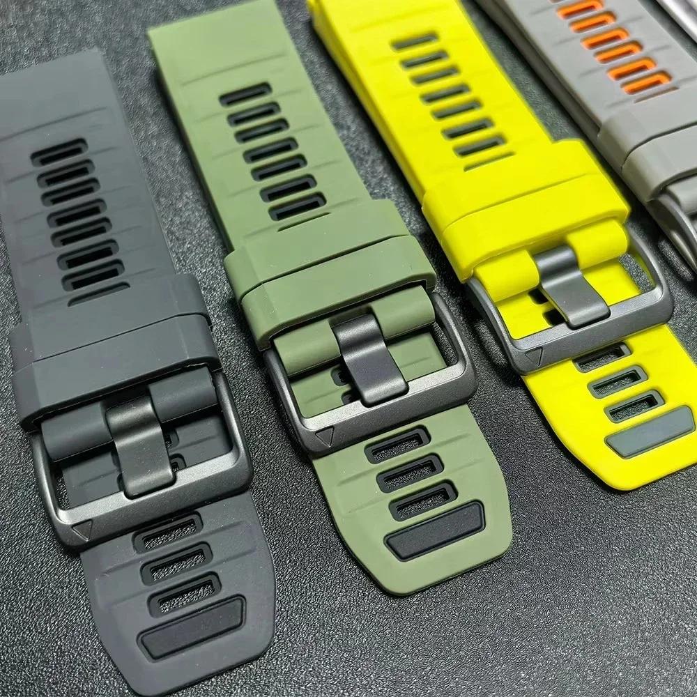 22 26 мм ремешок QuickFit для Garmin Fenix 8 E 7X 7 6X 6 Pro 5X Plus 3HR браслет Epix Gen 2 Enduro 3 Tactix силиконовый ремешок