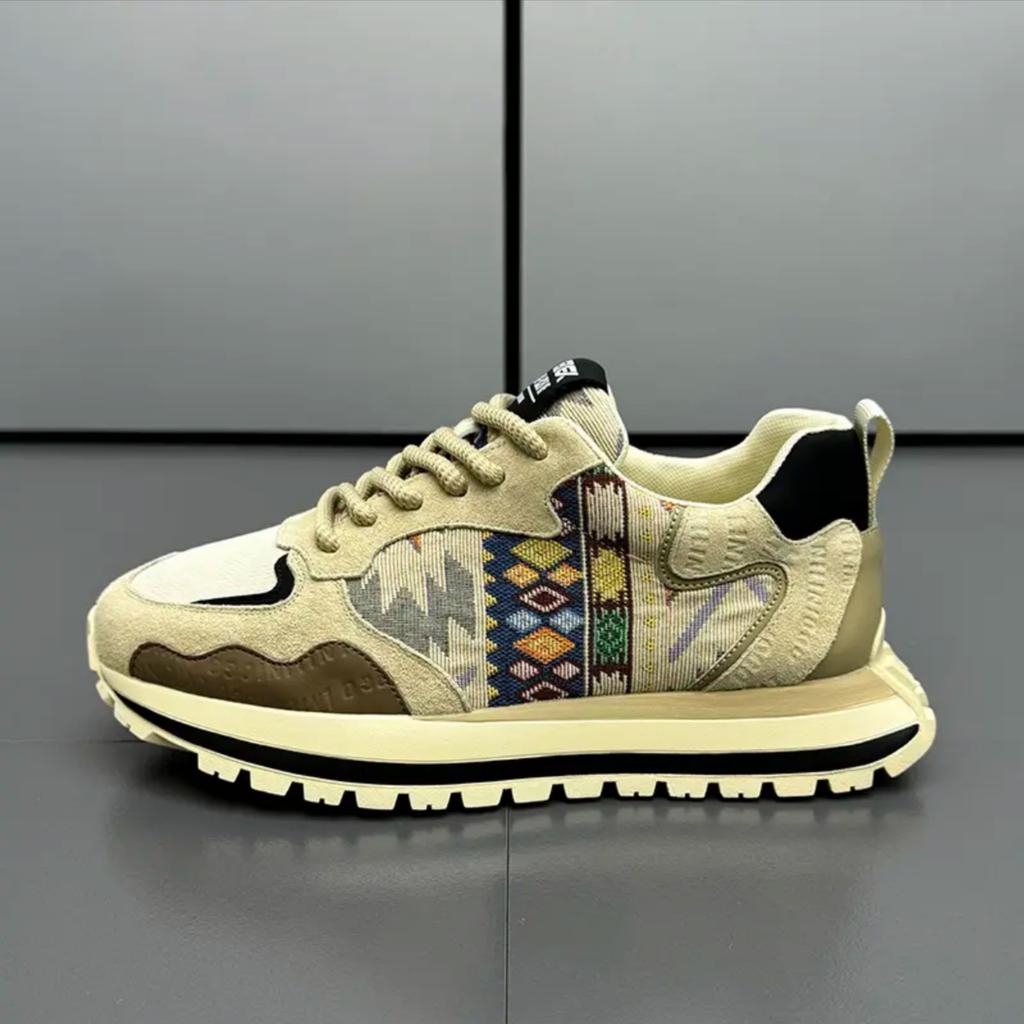 Мужская обувь Кроссовки на платформе Мягкая обувь для увеличения роста Модная уличная обувь для бега Роскошная мужская повседневная обувь на шнуровке Тенис