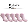 5 Pairs Toes socks No Show Pure Cotton Colorful Shallow Mouth Casual Soft Breathable,Deodorant,Invisible 5 Finger Harajuku Socks