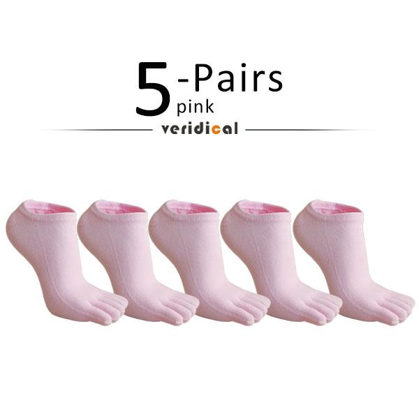 5 Pairs Toes socks No Show Pure Cotton Colorful Shallow Mouth Casual Soft Breathable,Deodorant,Invisible 5 Finger Harajuku Socks