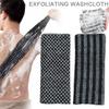 Мужская мочалка для душа с ионами серебра, отшелушивающая мочалка, очиститель спины, многофункциональное пенящееся полотенце для ванны, очень длинное
