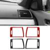 Car Air Conditioning Outlet Decor Cover Stickers Carbon Fiber for BMW 3 Series E46 1998-2005 Auto Accessories