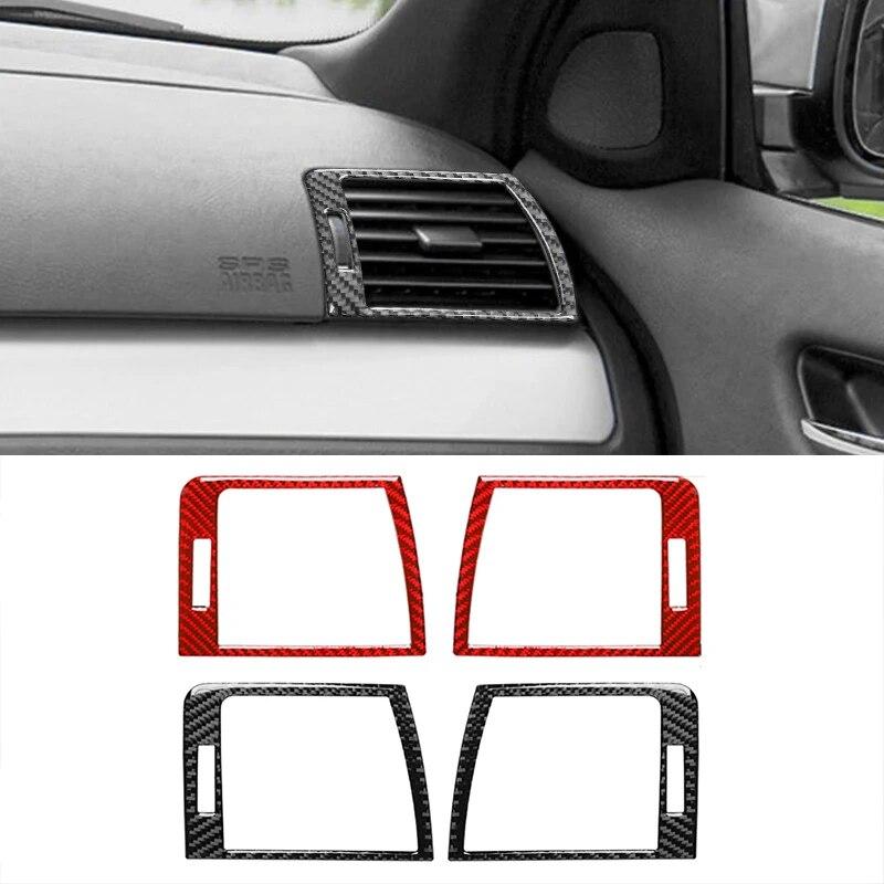 Car Air Conditioning Outlet Decor Cover Stickers Carbon Fiber for BMW 3 Series E46 1998-2005 Auto Accessories
