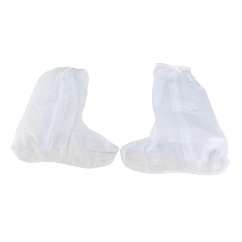 Прозрачный чехол для обуви до колена, водонепроницаемый чехол для обуви многоразового использования с боковой молнией для мужчин