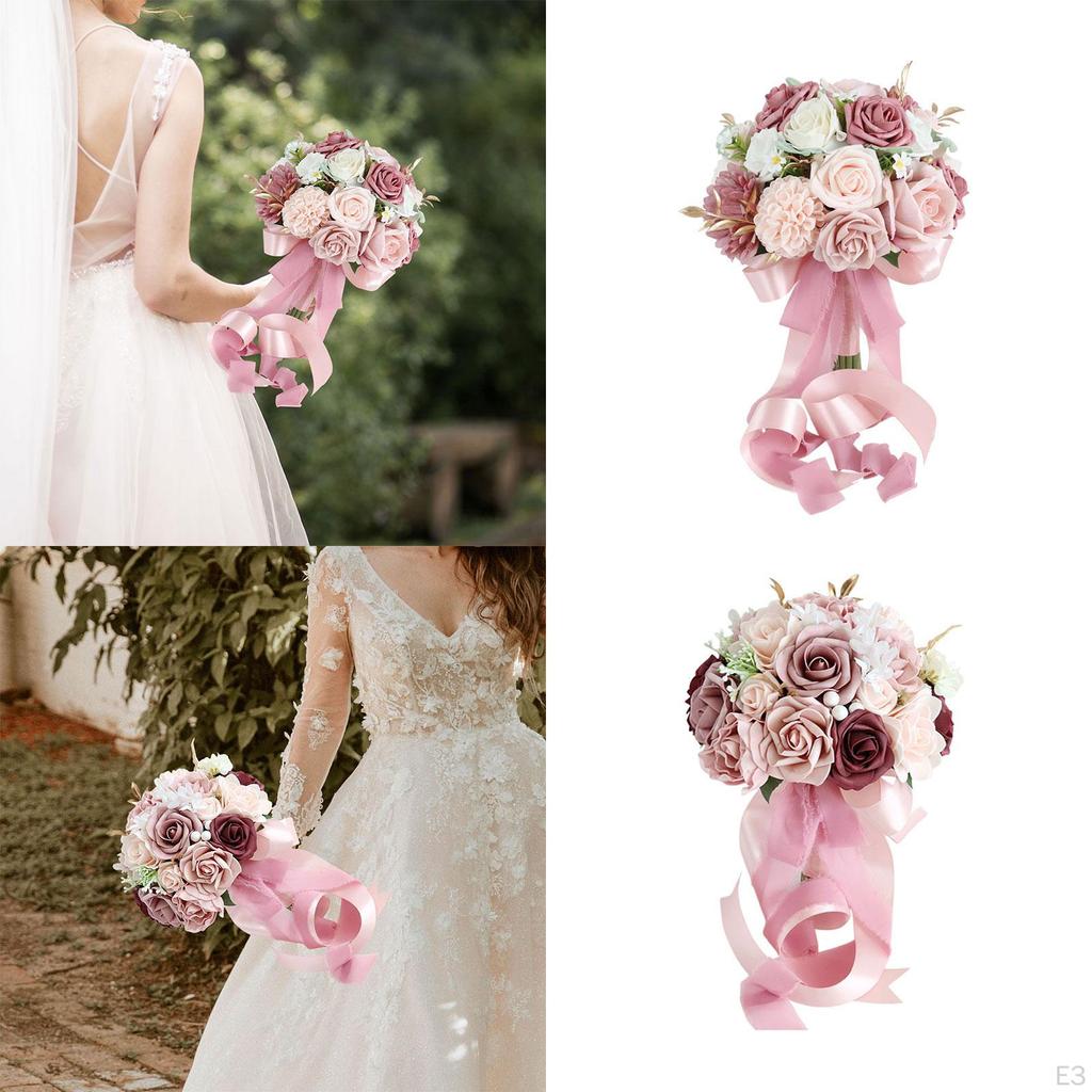 Artificial Flower Bouquet for Weddings with Bride