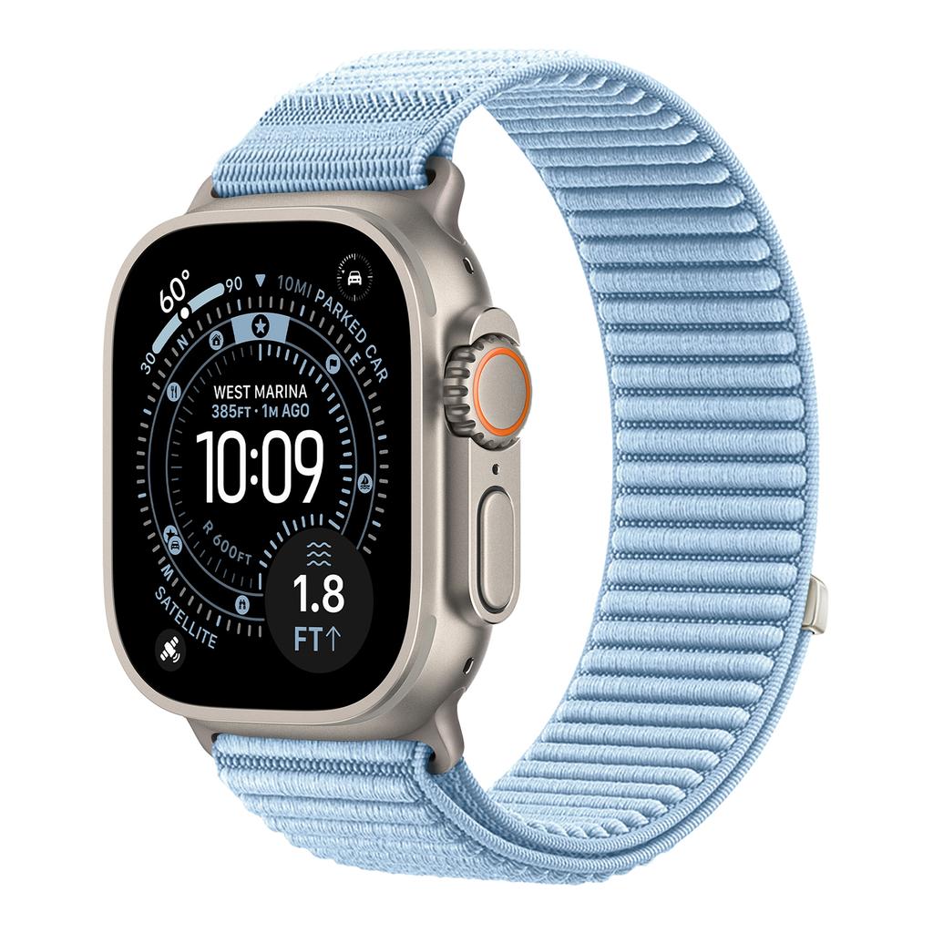 Спортивная петля для ремешка Apple Watch Серии 11/10/9/8/7/6/SE/Ultra 3 49мм 46мм 45мм 44мм 42/41/40мм Браслет Ремешок Correa iWatch Strap