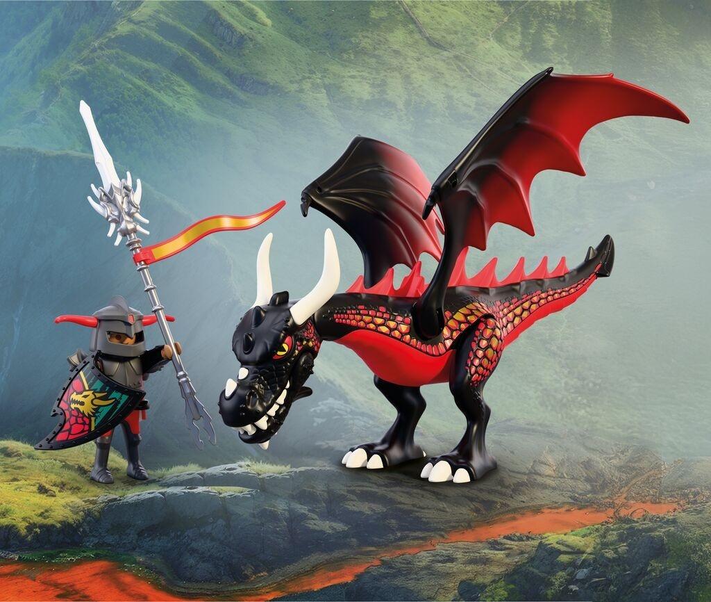 Playmobil Knights Black Dragon 18-piece toy set 72114 (4008789721143)