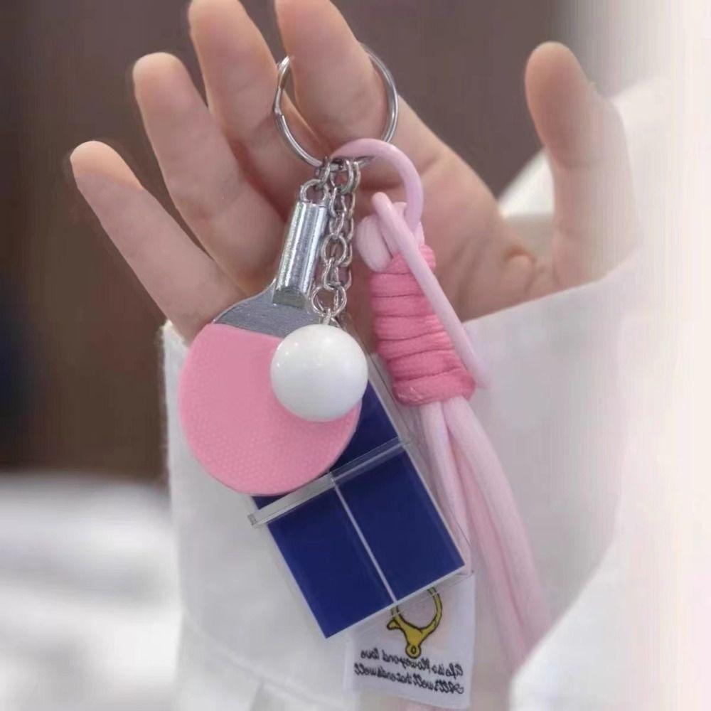 3D Badminton Badminton Pendant Bag Hanging Table Tennis Keyring  Sport Fans