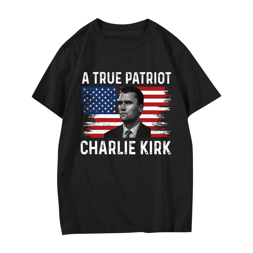 Women's Casual Printed T-Shirt Round Neck Pullover Short Sleeve Top