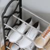 Многослойная полка для обуви, 4 слоя, простой пыленепроницаемый шкаф для хранения обуви, многослойная сборная дверная полка-органайзер для общежития