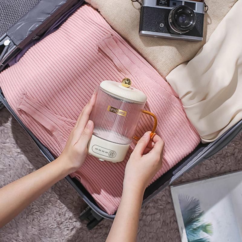 Бытовой электрический чайник многофункциональный горшок для здоровья 600 мл портативный стеклянный водонагреватель офисный цветочный чай десерт