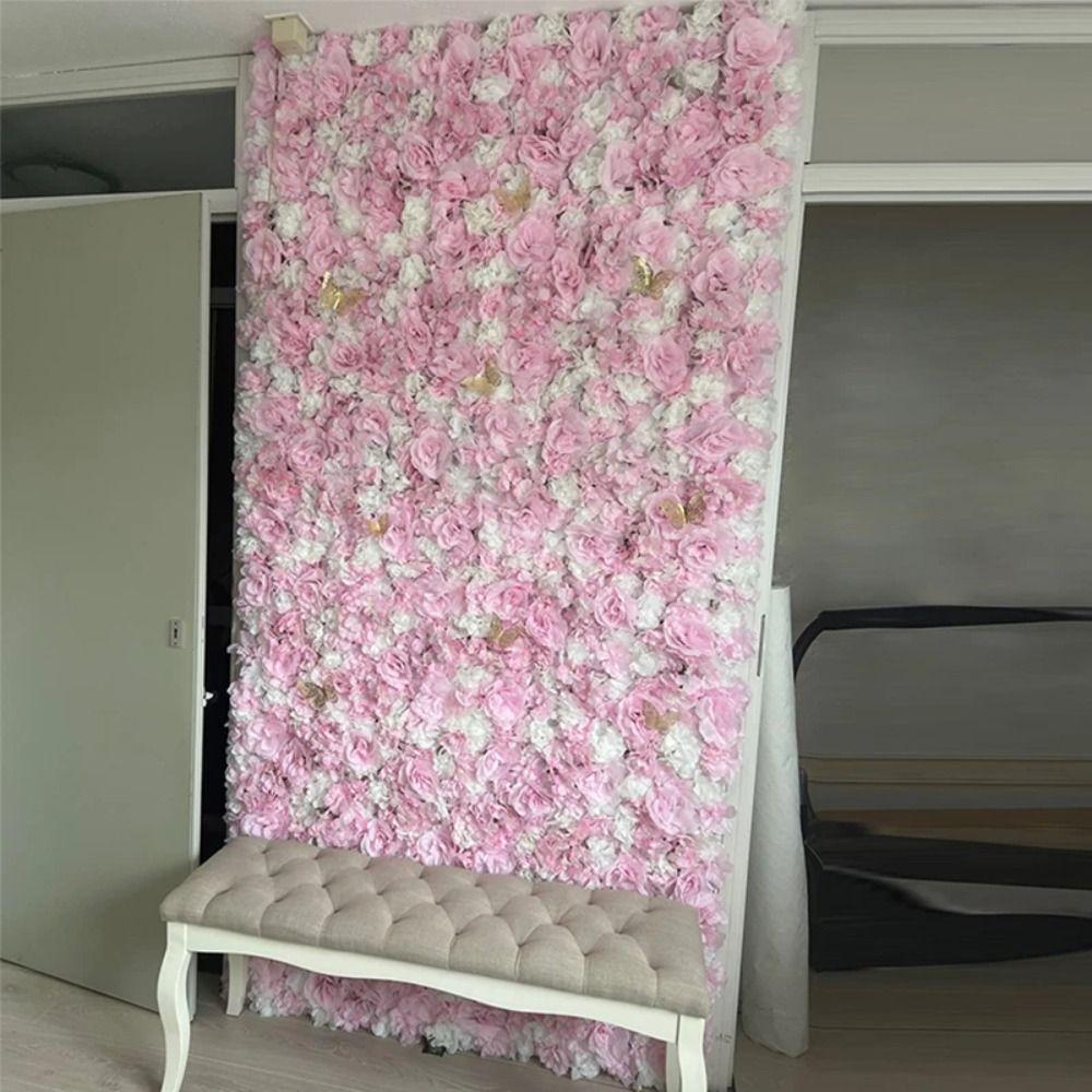Realistic Wedding Wall Backdrop Handmade Rose Wedding Background Wedding Decoration