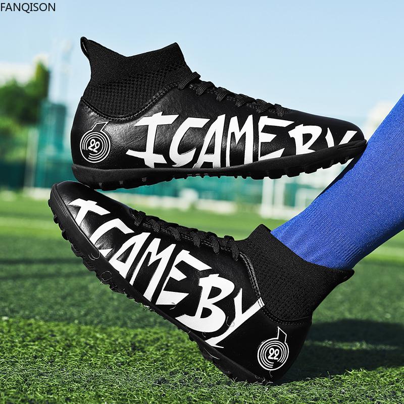 31-48 Мужские/женские футбольные бутсы Резиновая мягкая подошва с короткими шипами Искусственный газон для соревнований в помещении Профессиональные детские футбольные бутсы