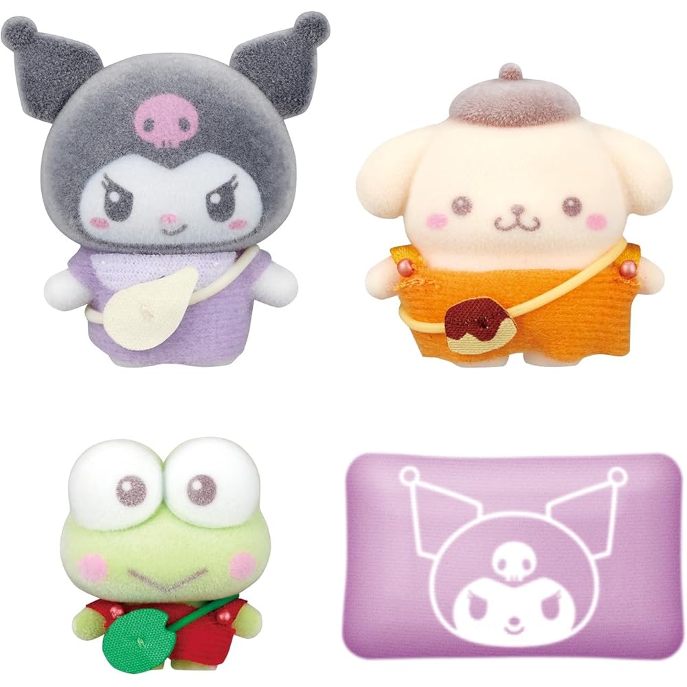 Bandai Puchitomo Персонажи Sanrio Kurumi Pom Pom Purin Kerokerokeroppi Набор фигурок
