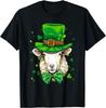 Овца Лепрекон День Святого Патрика Графическая футболка Дышащая футболка из мягкого хлопка