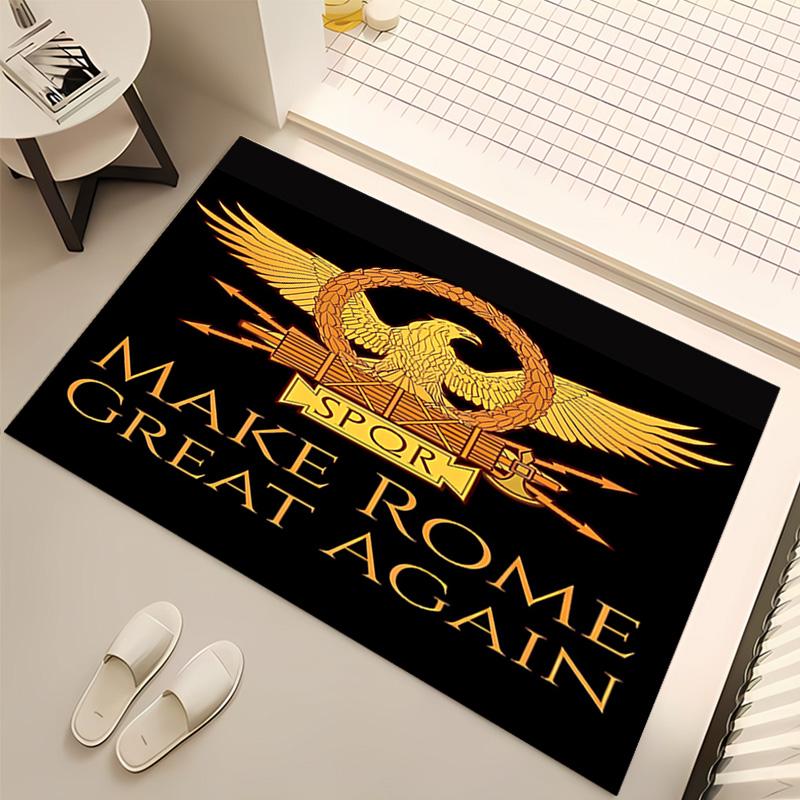 1pc SPQR Roman Eagle1 Print Area Rug - Soft, Washable Non-Slip Indoor Mat, Living Room, Home Office Decorative Rug,Office Decorative