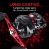 Fishing Reel Lightweight Spool 6.3:1 Aluminum Alloy Deep Line Cup Large Capacity Baitcasting Fishing Wheel 17.64LB Max Drag Saltwater Fishing Tool