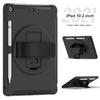 Hand Strap case for iPad 7th 8th 9th Generation Cover 10.2 Inch Universal Shockproof Heavy Duty with Pencil Holder Kickstand