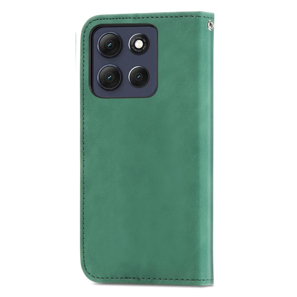 For Motorola Moto G86 Power 5G Leather Case with Card Holder Magnetic Absorption Phone Cover