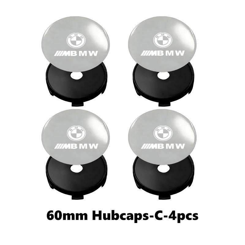 4pcs Car Emblem Wheel Center Hub Caps Badge Wheel Decal Sticker For BMW M F10 F20 F30 F40 F15 F25 F26 F31 F49 E62 E83 E84