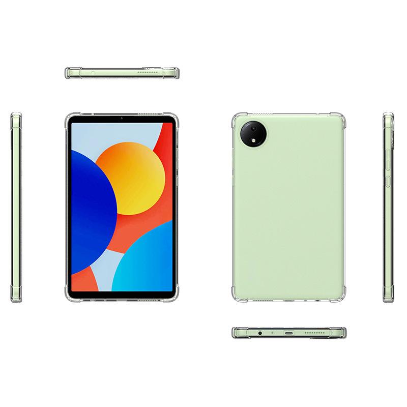 Защитный чехол для планшета Redmi 8.7 Pad SE: Четырехугольная подушка безопасности, защита от падения, прозрачный мягкий чехол из ТПУ