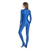 Купальник для Также нейлоновые купальники с ногами [AMORESY] Блестящие, облегающие кожу по всему телу для соревнований. доступный (синий, XXL)