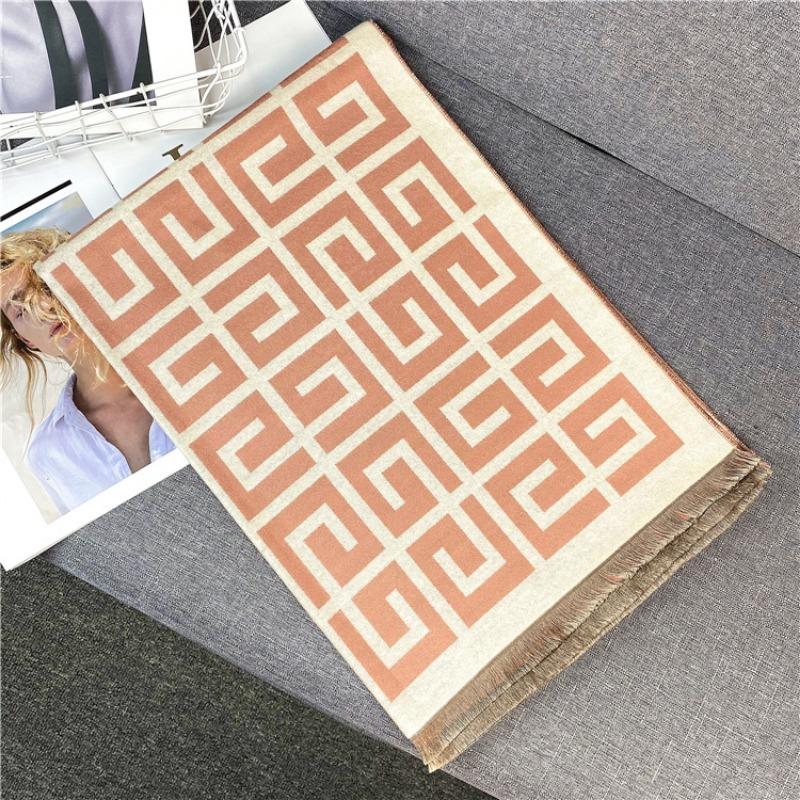 20 New Scarves Imitation Cashmere Fashion Autumn and Winter Warm Shawl Women's Dual-purpose Thickened Student Scarf