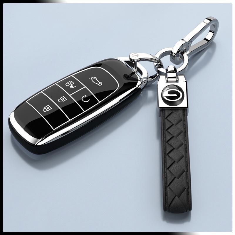 Полностью обернутый чехол для ключа автомобиля GAC AION YPLUS - Унисекс защитный корпус для новых моделей 21-23
