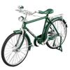 SALUDABLE Bicycle Miniature Completed Model Bike Figure Retro Alloy Single 1/10 (Green, Item)