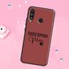 Cartoon Doberman Dog For Huawei Nova Y90 Y70 Y60 Y91 Y61 Y73 Y72 12s 12i 11i 8i 9 10 SE P40 Lite P60 P30 Pro Case