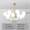 Nordic Modern Chandelier - Elegant, Atmospheric Lighting for Living Rooms, Bedrooms, or Dining Areas