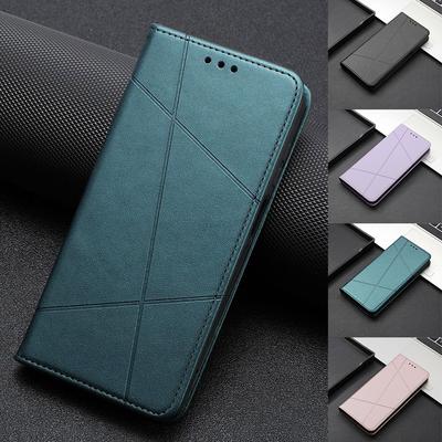 Ультратонкий прочный магнитный чехол для телефона Samsung Galaxy A56 A36 A26 A16 A55 A35 A15 A54 A34 A14 S25 S24 S23 S22 S21 S20 кожаный карманный чехол-кошелек