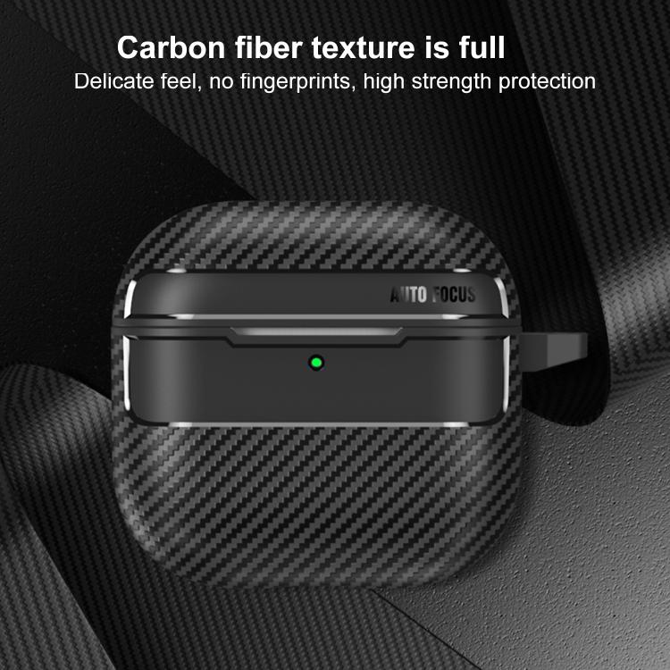 For AirPods 4 XDcase Carbon Fiber Texture Earbud Case with Hook