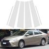 6Pcs Silvery Car Door Window Pillar Posts Trim Cover Sticker For Toyota Camry 2012 2013 2014 2015 2016 2017 BC Column Parts