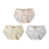 [Bow Lace Underwear] 26 Xia Xin No Hip Pinch Extended Crotch Cotton Triangle Pants Skin friendly Bottom Pants Premium