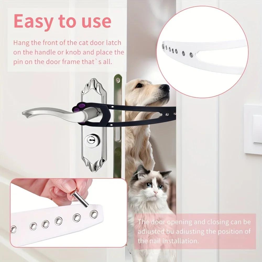 1pc Upgraded Strong & Flexible Stopper Keeps Doors Open Prevents Dogs from Entering Pet Areas, Easy Install No Tools Needed