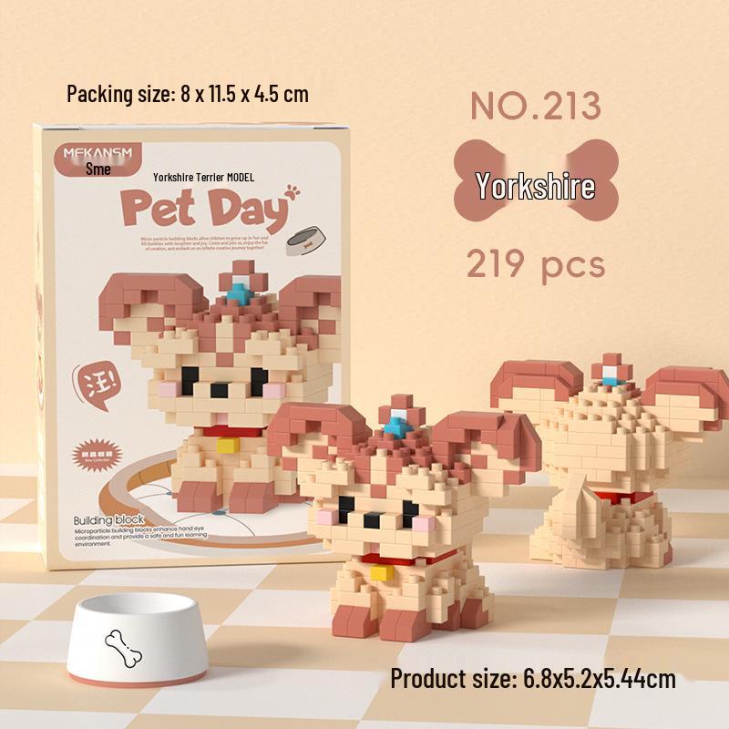 Микро Мини Строительные Блоки: Шиба-ину, Тедди, Корги, Кот, Корова Набор плюшевых игрушек в подарок
