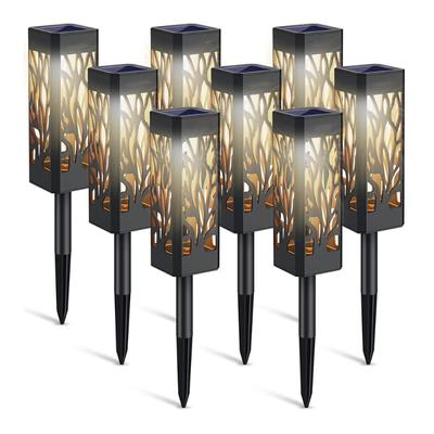 Полая солнечная лампа для газона, солнечный торшер, уличная водонепроницаемая вилка, садовая лампа для газона, декоративная пейзажная лампа