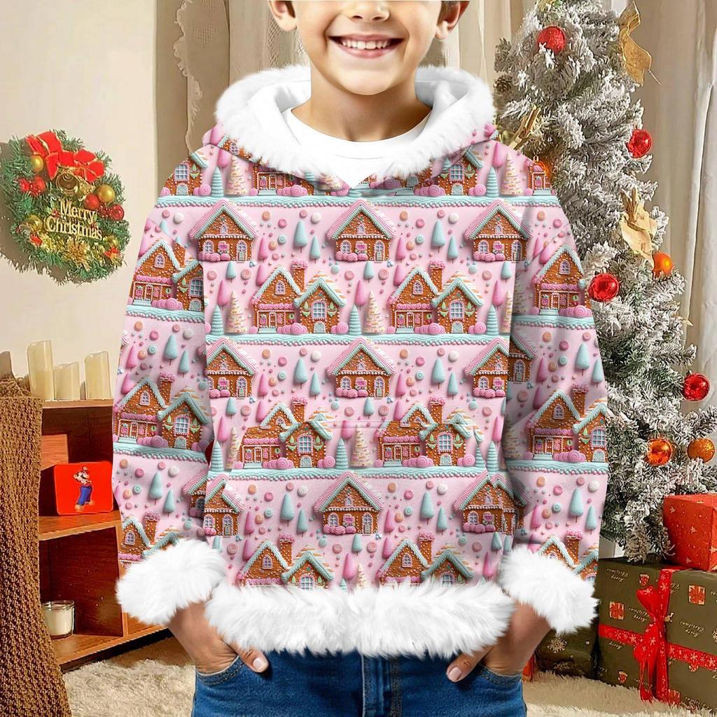 Children's Sweatshirt Girls Boys Long Sleeve Lightweight Casual Hoodie Loose Comfortable  Sweatshirt