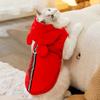 Cat Clothes Autumn and Winter Casual Thickened Warm Traction Hooded Cotton-padded Clothes Small Dog Dog Pet Cat Clothing