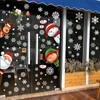 Christmas Wall Stickers Snowflake Window Film Decoration Decals Winter Holiday Reindeer Party Window Stickers