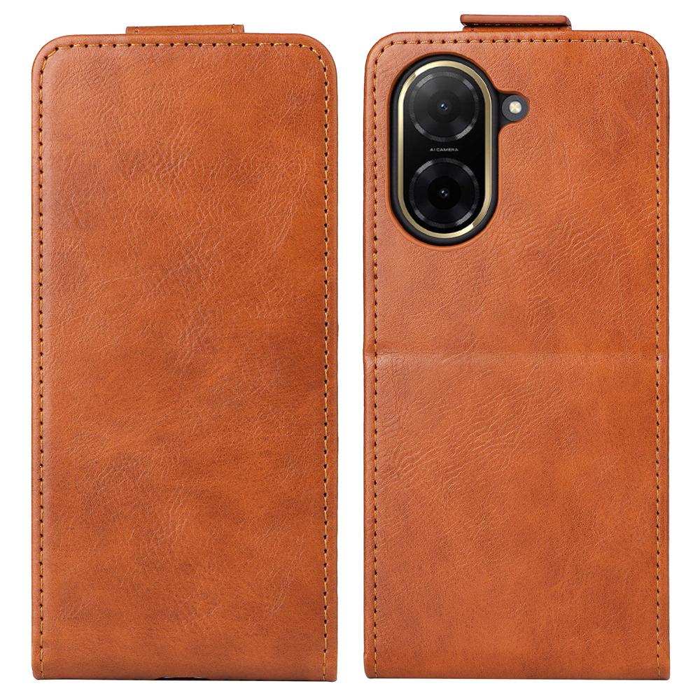 For Xiaomi Redmi A5 4G (171.7mm)/Poco C71 4G Stand Case Magnetic Clasp Vertical Flip Leather Phone Cover with Card Holder