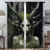 Тюль для спальни, жуткая атмосфера темного фэнтези, занавеска для окна в комнату, 2 панели, перегородка, затемняющие шторы, 2 шт., абажуры