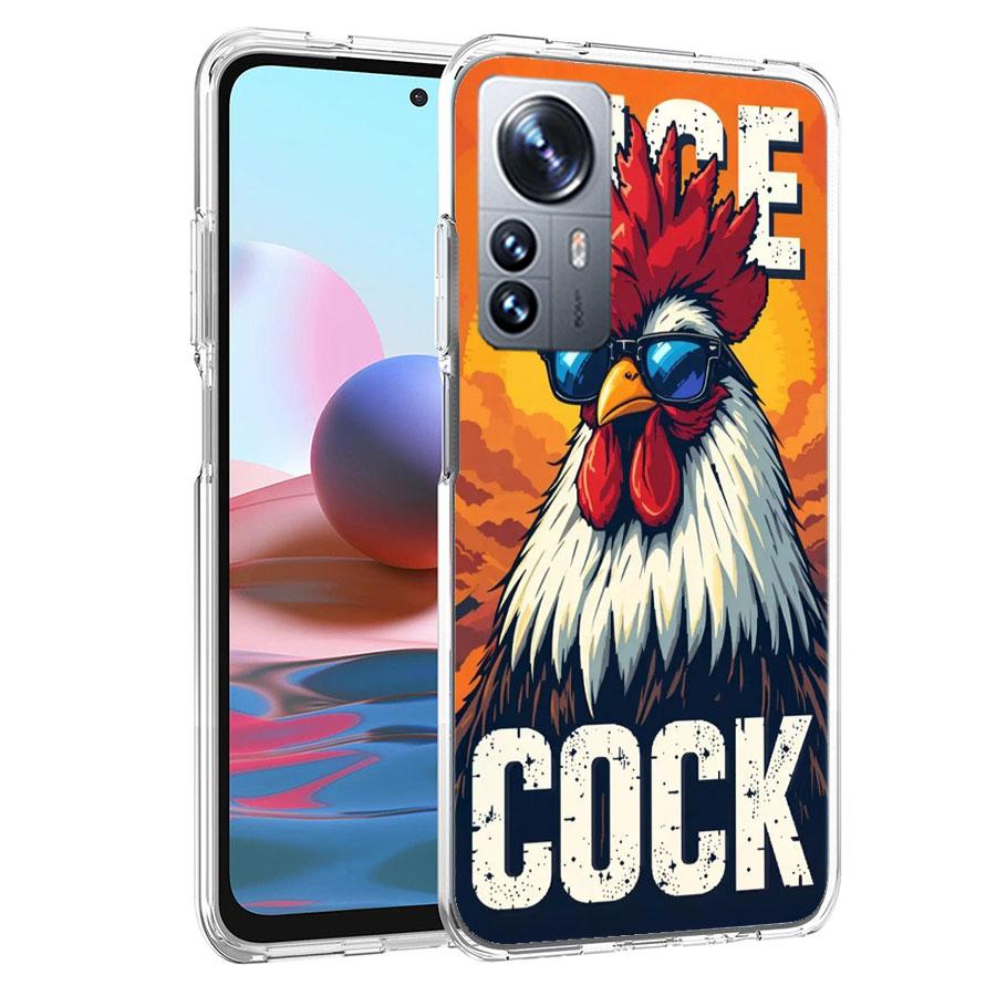 Крутой петух, зарабатывающий деньги, чехол для телефона для Redmi Note 13 Pro Plus 14 Pro+ 12S 12 11S 11T 11E 11 10S 10 9S 9 Xiaomi Capa TPU