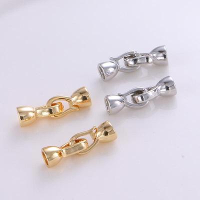 2 шт. DIY для изготовления ювелирных изделий 18K позолоченный жемчужный ожерелье-коннектор Застежка Ручная работа Аксессуары для ожерелий и браслетов Расходные материалы