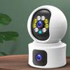 IP-камера PTZ с двумя объективами, 2,4 ГГц WiFi, автоматическое слежение, видеоняня, система видеонаблюдения CCTV для дома, двойной экран