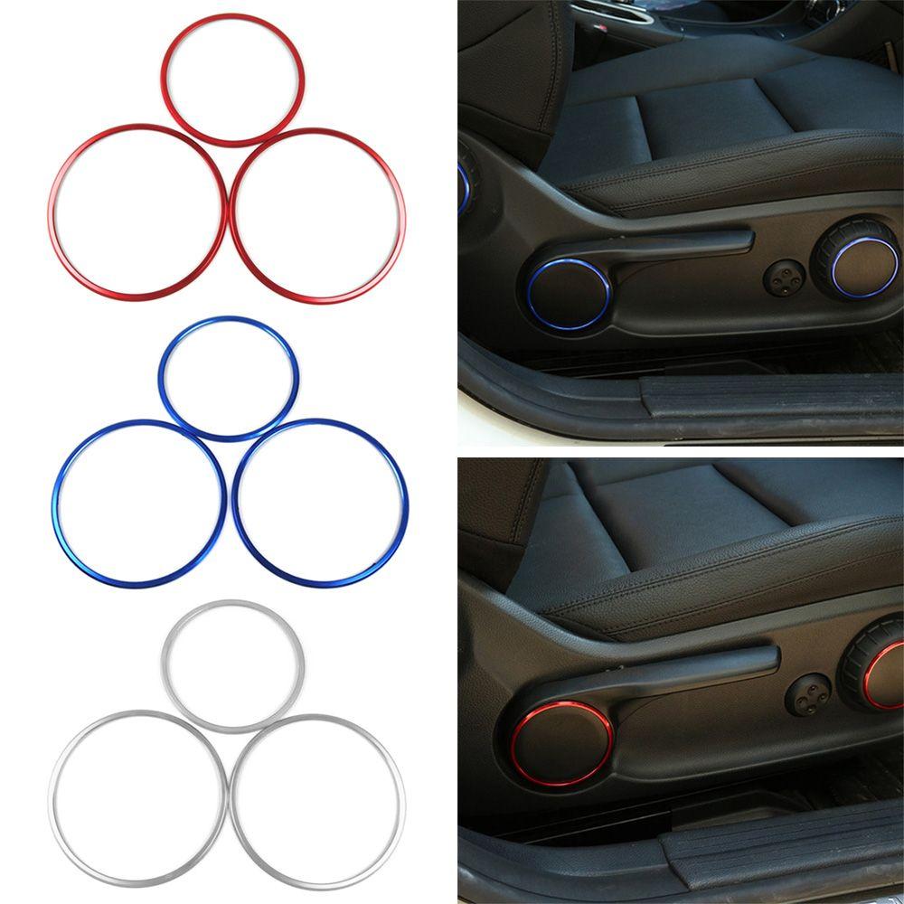 New Easy to Install Paste Version Exhaust port AC Ring Fittings 3pcs Car Decoration Sticker Outlet