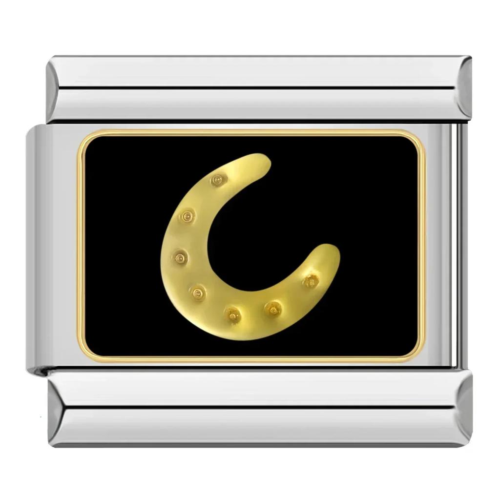 9mm Width Original Daisy Heart Flower Butterfly Cross Green Italian Charm Bracelet Stainless Steel Jewelry Making DJ001